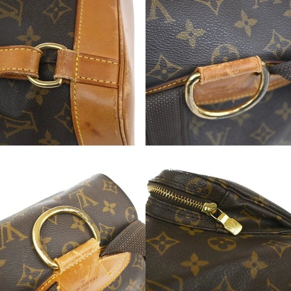 LOUIS VUITTON Montsouris GM Backpack Bag Monogram Leather Brown - Picture 15 of 15
